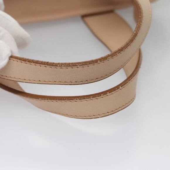 Burberry Shoulder Bag Canvas Leather Beige Cream Silver - Picture 7 of 16